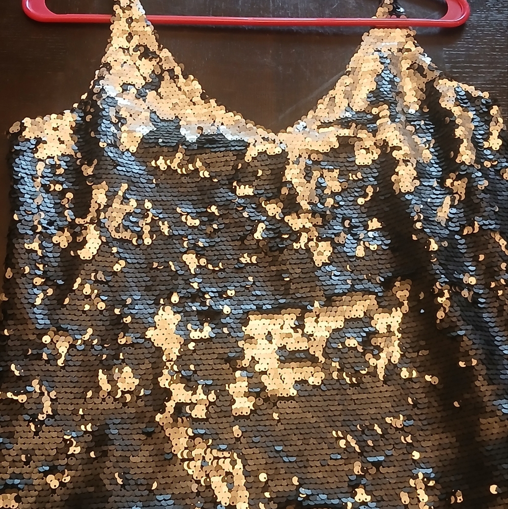 Black sequin J Brand top